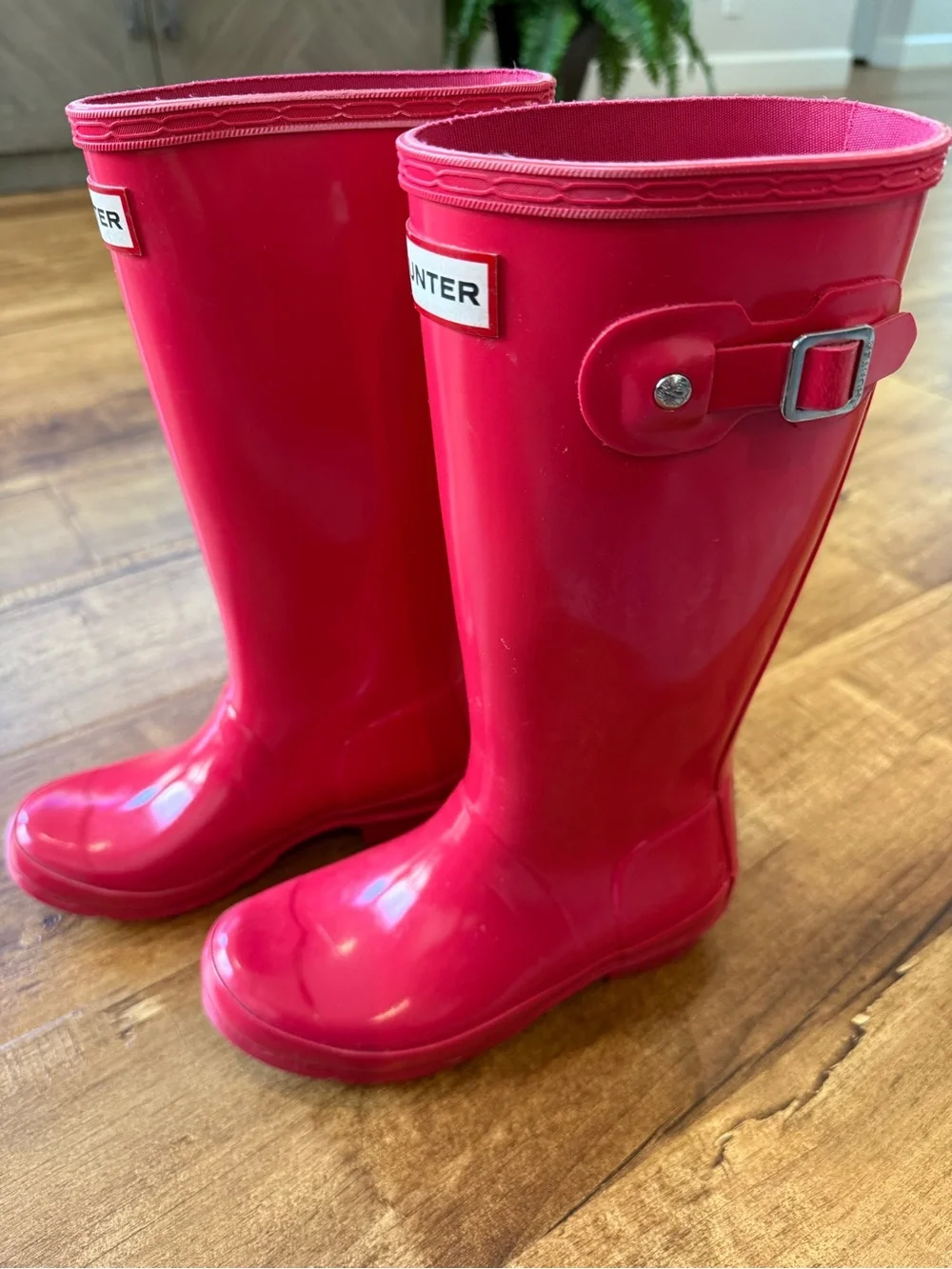 Hunter Big Kids Original Rain Boots - Bright Pink